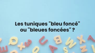 Faut-il préférer les tuniques "bleu foncé" ou "bleues foncées" ?